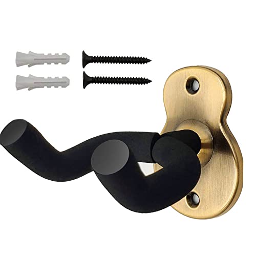 Amfrpar Support Guitare Mural en Métal Crochet Guitare Murale Porte Accroche Guitare Mural avec éponge de Protection Antidérapant Support Guitare pour Guitare...
