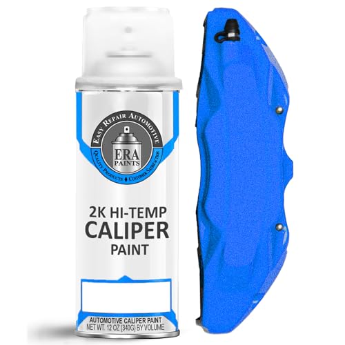 ERA Paints 2K Brake Caliper Spray Paint – Racing Blue Metallic | High-Gloss Finish, 500°F Heat & Chemical Resistant | Chip-Resistant 12 oz Aerosol | Made in USA