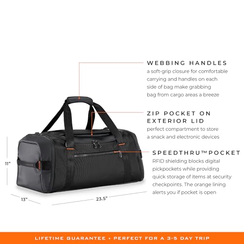 Briggs & Riley Travel Duffel Bag - Weekender & Overnight Luggage for Women & Men, Softside Bag - ZDX Collection2