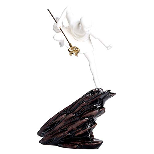 Brûleur d'encens cône backflow bouddha céramique blanche déco maison zen