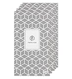 5-Pack of N Memo Notebooks with 50 Ruled Pages, 148mm x 83mm (Geometric Patterns)