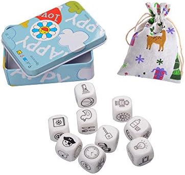 MUZOCT Story Dice Cubes - A Happy Trip Telling and Oral Language Dice