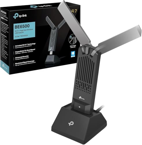 Tp-link BE6500 wifiルーター TP-Link BE6500 WiFi 7 USB Adapter (Archer TBE400UH) – Tri-Band