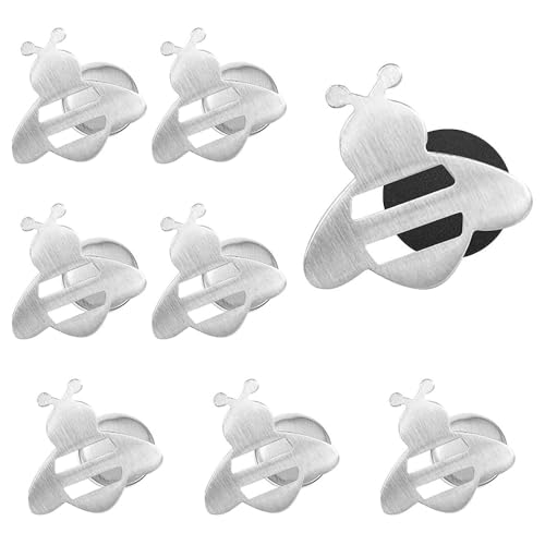 YANGUN 8 Pezzi Pesi per Tovaglia da Esterno, Pesi per Tovaglia da Esterno Pesanti, Forma di Ape Pesi per Tende, Fermatovaglia da Tavola Magnete, per Giardino, Picnic, Feste, Cucina, Ristorante