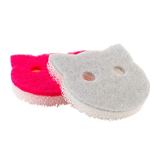 Paquete de 2 estropajos KL080578EU7 de Kleeneze® para boles de mascota | Antiarañazos | Evita la contaminación cruzada con la vajilla de cocina | Agarre cómodo Cover