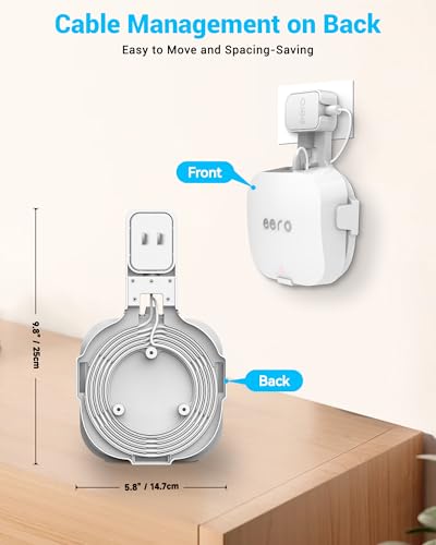 Support mural Eero Pro 6 fixation murale facile pour prise de courant x3 - 3