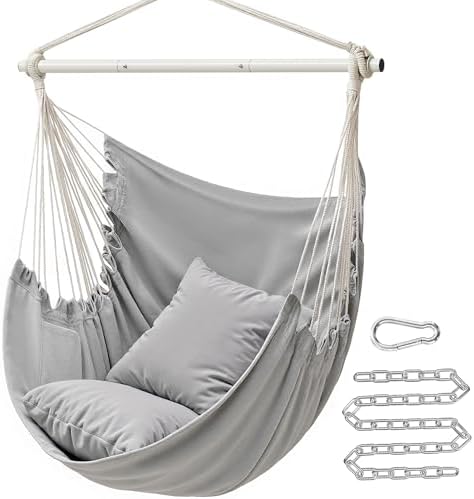 SONGMICS Hammock Chair, Load Capacity 500 lb, Hanging Chair with ...