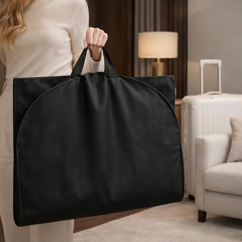 URMI Kleidersack Lang 152 x 60 x 10 cm, Kleidersack Hochwertig zum Aufhängen mit 3 Taschen und 10 cm Zwickel… – Ansicht 6