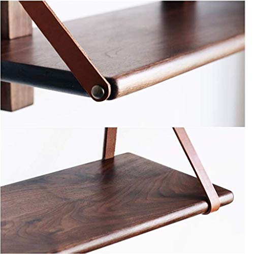 Support mural en bois massif pour optimiser un petit bureau
