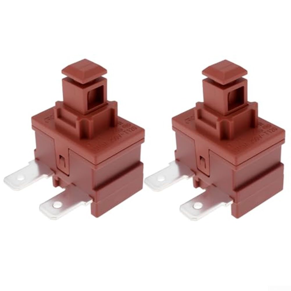 Mains On Off Power Button Switch Replacement Compatible with C1 C2 C3 Series Vacuum Cleaner, 2 Pack Electrical Control Spare Restores Power Functionality for Household Cleaning Appliances