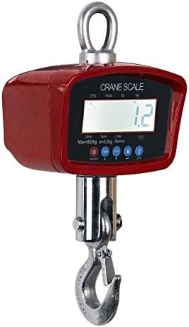 Optima Scales OP-924B-500 Báscula de grúa de uso general - 500 lbs x 0.2 lb. Pantalla LCD