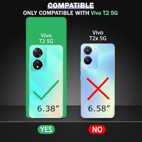 Image of Bintage Silicon Back Cover Compatible Model for Vivo V2240 / Vivo T2 5G - Black