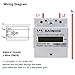 Baomain DDS238-4-R DIN Rail Single-Phase Three-Wire Kilowatt Hour kwh Meter 10A(100A),110V/220VAC,60Hz,LCD Display Energy Meter for AC Systems