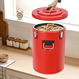 Stainless Steel Container Insulated Bucket,40L Insulated Soup Container,9.25gal Insulated Soup Carrier，for All Kinds of Parties, Outdoor Picnics, Travel