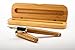 Dryden Luxury Bamboo Fountain Pen with Matching Gift Case - Smoothly Handcrafted - Journal and Calligraphy Pen - BEST Vintage Antique Special Gift Pen - Free Ink Refill Converter