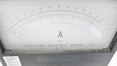 Close-up of the Yokogawa 2011 DC Ammeter dial