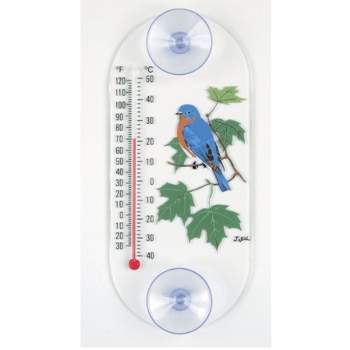 Aspects 203 Bluebird in Maple Window Thermometer