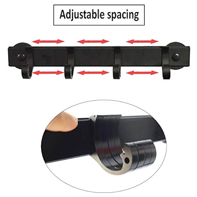 Magnetic Hook Rack Adjustable Hook Rail - Metal Heavy Duty - for Refrigerators, dishwasher, File cabinets, Grills, Washers, Dryers,Etc - No installation tools required£¨Does not include cleaning brush£©