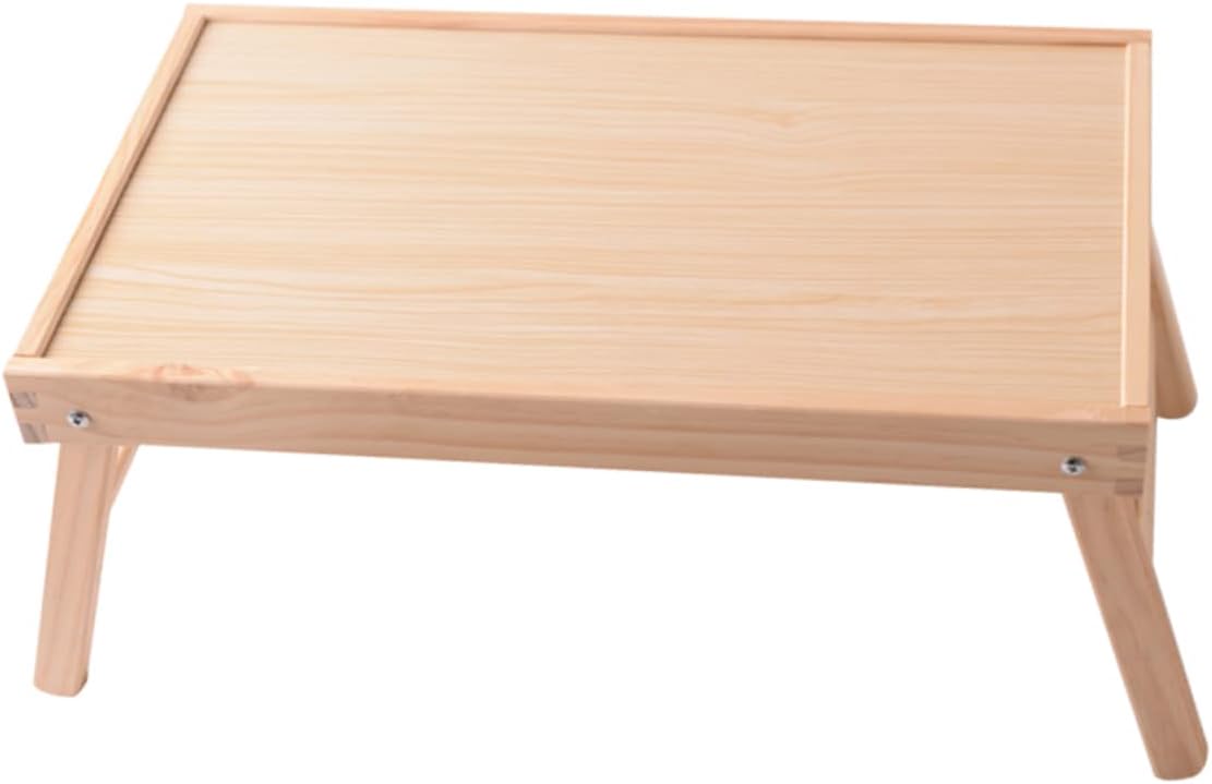 DOITOOL Foldable Wooden Bed Laptop Desk Portable Serving Table for Tea Breakfast Study Lightweight Design for Bed and Couch Use