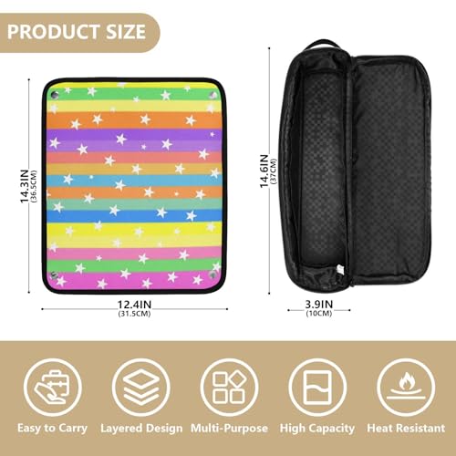 Bolsa de viaje para herramientas de cabello resistente al calor miniatura 4
