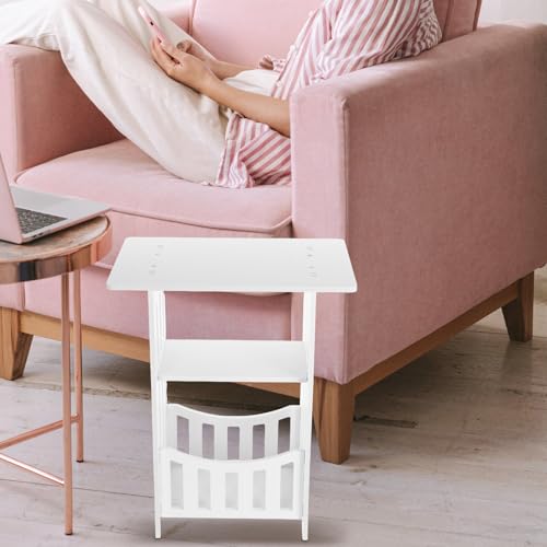 Mesa de tocador y dormitorio de 15.6 pulgadas blanca moderna 7