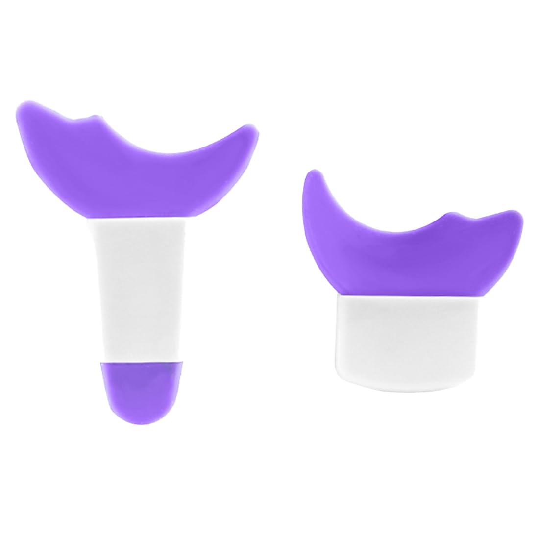 EODKSE Plantilla Delineador de Ojos de Silicona (2 Piezas) - Regla de Belleza Multiusos, Reutilizable para Principiantes y Profesionales - Eyeliner Ojos en Púrpura