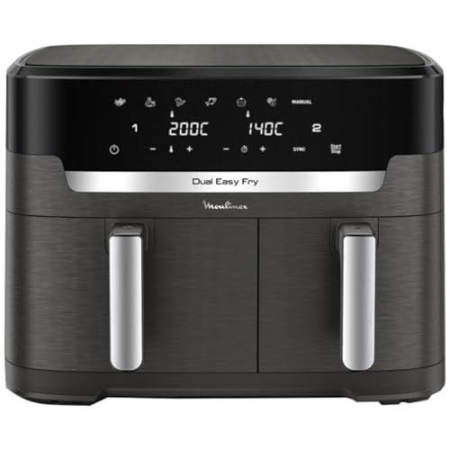 Friteuse sans huile Moulinex Dual Easy Fry XXL EZ942HF0 2700 W Noir