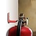 Set of 4 Fire Extinguisher Mount Bracket - 2.36″ × 1.57″ × 2.36″ Fire Extinguisher Hook, Include Screws and Gaskets, Easy to Install, Hold Up to 20 lb, Good for Workshop, Garage, or Home Use