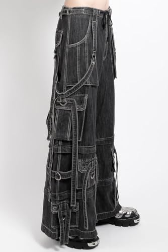 Ring Strap Pants [Black Denim] 3XL2