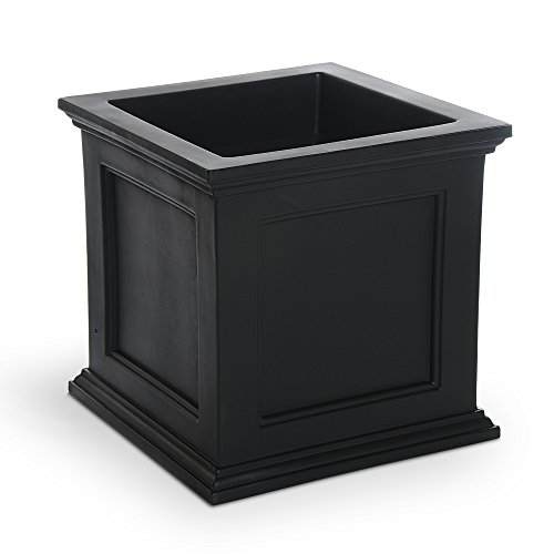 Mayne Inc. 5825B Fairfield 20X20 Square Planter, 20-Inch, Black #TOP1