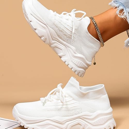 Nurse Babe Shoes Ortho Pro Shoes for Women Ladies Chunky Sneakers Solid Color Tennis Shoe Lightweight Casual Mid Top Sneakers Comfortable Walking Sneaker Soft Sole Mesh Footwear2