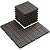 Goovilla Plastic Interlocking Deck Tiles, 9 Pack Outdoor Patio Flooring, 12"x12" Interlocking Decking Tile Outdoor All Weather Use, Waterproof Patio Pavers for Pool Balcony Backyard Porch, Dark Coffee
