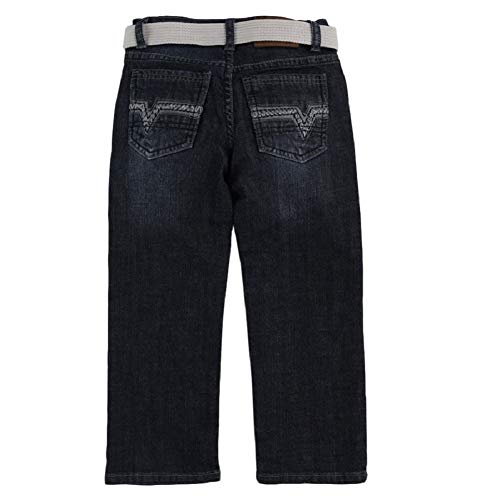 Boys 2T-7X Belted Straight Leg Jean Dark Wash 4 R2