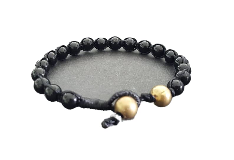 Bracelet en onyx noir 6mm LKBEADS le cadeau idéal de protection