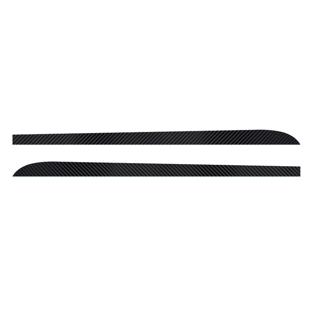 Shkalacar 2 Pezzi Gonna Laterale Strisce da Corsa Decalcomanie, Adesivi Vinile Fibra di Carbonio 3D Ricambio per BMW f30 f31 f22 f23 e90 e91 e92 e93 Accessori 205 cm/80,7 Pollici