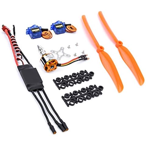 RC Brushless Motor+ESC+Servos+Propeller Cover