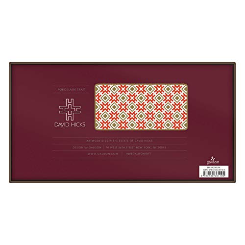 David Hicks plateau Hicksonian rouge idéal pour sublimer votre table basse
