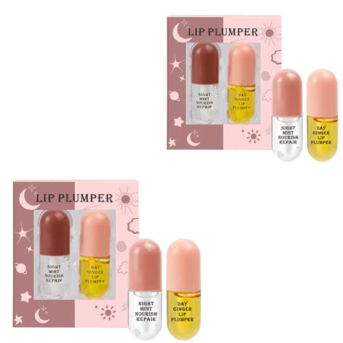 Kit de relleno de labios, suero de labios instantáneo más llenos, suero natural para el cuidado de los labios, aceite de labios relleno, brillo de labios hidratante, labios extremos, hace que los