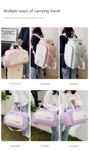 Image of LIGHTNIING HAMMERZ Polyester Multi Purpose 3 in 1 Travel Duffle Bag with Backpack Lightweight Waterproof Carry Luggage Bag with Shoe Compartment