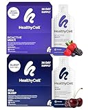 Healthycell REM Sleep Aid Supplement + Bioactive Multivitamin for Women & Men Bundle