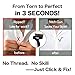 UOHSI CHING Stitch Gun for Clothes, Handheld Stitch Gun Quick Clothing Fixer, Clothing Stitch Gun Micro, Includes 6 Needle, 1000 Black Fasteners & 1000 White Fasteners, Black