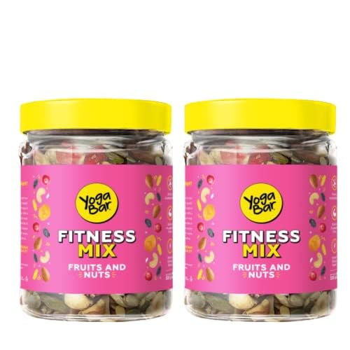 SuperHealthy Fitness Trail Mix – Roasted Mixed Nuts and Berries | Premium Organic Nutmix | 5+ Varieties like Almonds, Pistachios, Apricots, Cranberries (Single Pack – 325g)( Pack of 2 )