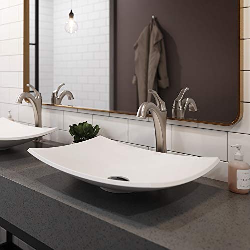 Kraus KSV-3MW Natura Bathroom Sink, Rectangular 19.5 x 15.7 Inch Kraus KSV-3MW Natura Bathroom Sink, Rectangular 19.5 x 15.7 Inch
