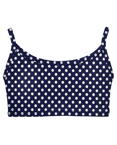 Image of City Threads Girls Bikini Top Only UPF 50+, Bathing Suit Top for Girls, Made in the USA