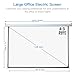 Auto Motorized Projector Screen with Remote Control, 120 inch, 4:3 Aspect Ratio, Wall/Ceiling Mounted Electric Movie Screen Wrinkle-Free, Great for Home Office Theater TV, Silver