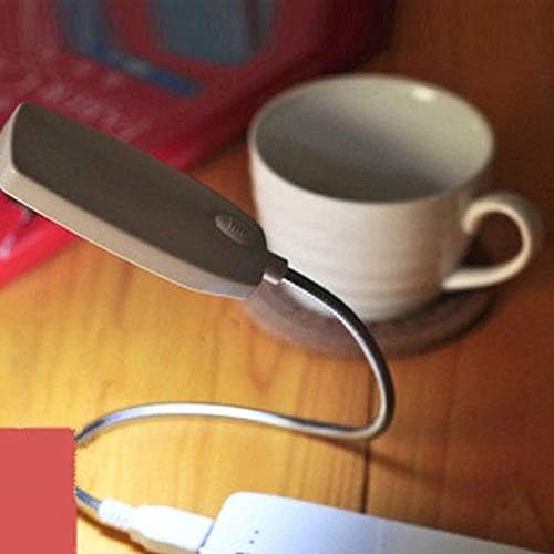 Small Black Table lamp USB Light with Switch LED Light Reading Desk Lamp Mobile Power Light Computer Night Light Bedside Lamp (Color : White) (Pink)