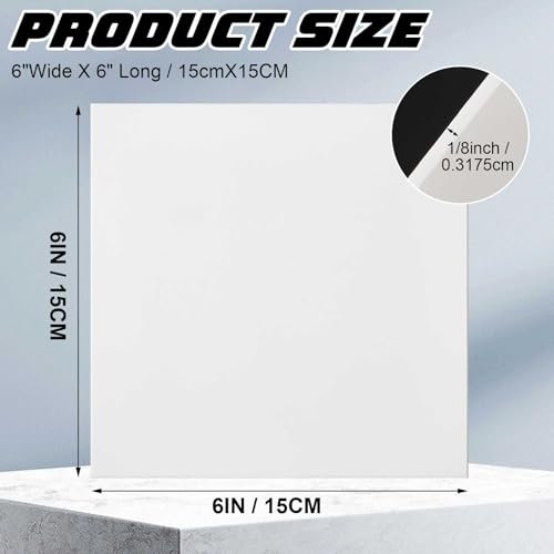 Image of Sasylvia 2 Pcs Virgin PTFE Sheet 6 x 6 Inch, 1 /8 inch Thick Industrial Plastic Board for Machining, Insulation, Gasket and Electrical Applications
