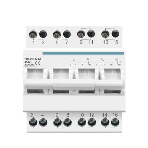 Disjoncteur de transfert triphasé pour basculer sur groupe électrogène inverseur 4P 63A MTS