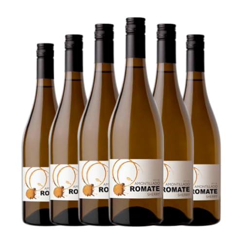 Sánchez Romate Amontillado Palomino Fino Jerez-Xérès-Sherry 75 cl Vino generoso (Caja de 6 Botellas de 75 cl)