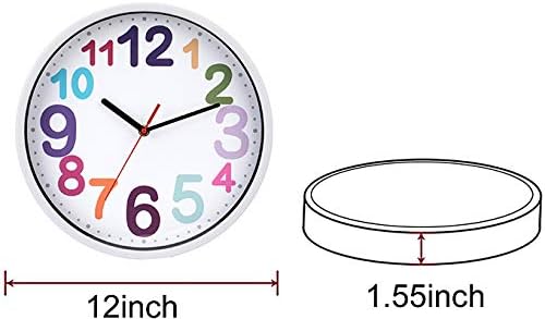 Reloj de Pared Analógico Silencioso 12 Pulgadas miniatura 2